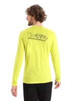 Icebreaker Men Merino 200 Oasis Long Sleeve Crewe Thermal Top Alps 3D Z04NXR427 Clothing Shine