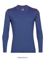 Icebreaker Men Merino 200 Oasis Long Sleeve Crewe Thermal Top Z04NXR445 Clothing Lazurite/Espresso - Image 5