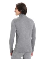 Icebreaker Men Merino 200 Oasis Long Sleeve Half Zip Thermal Top Z04NXR150 Clothing Gritstone Heather - Image 2