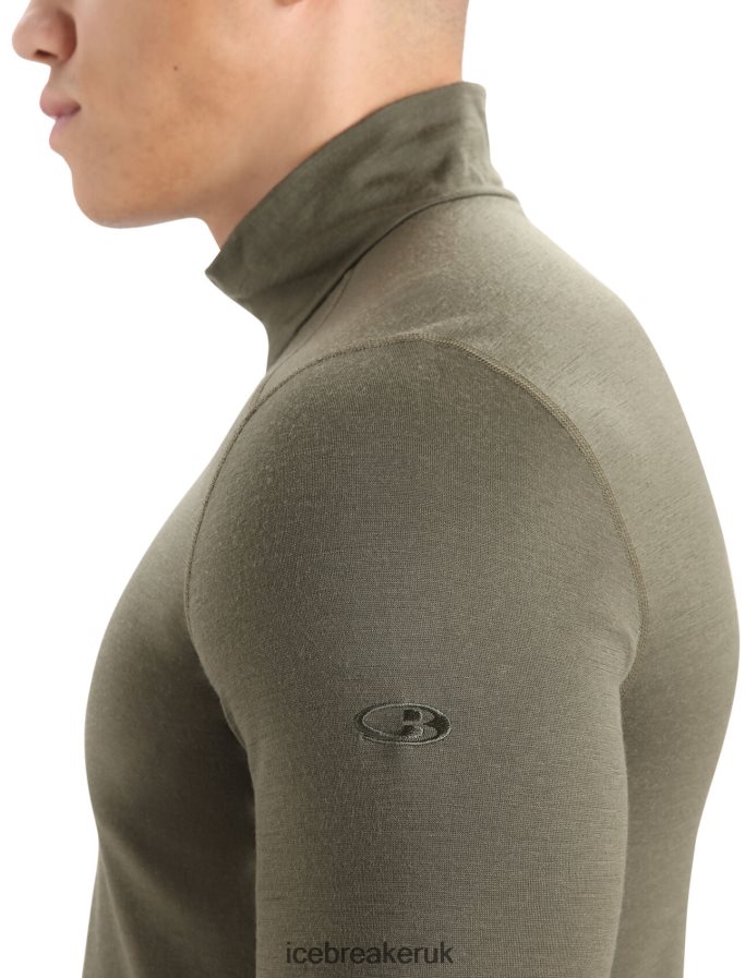 Icebreaker Men Merino 200 Oasis Long Sleeve Half Zip Thermal Top Z04NXR152 Clothing Loden - Image 5