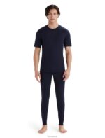 Icebreaker Men Merino 200 Oasis Short Sleeve Crewe Thermal Top Z04NXR155 Clothing Midnight Navy - Image 3