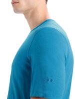 Icebreaker Men Merino 200 Oasis Short Sleeve Crewe Thermal Top Z04NXR156 Clothing Geo Blue - Image 5