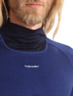 Icebreaker Men Merino 200 Sonebula Long Sleeve High Neck Thermal Top Z04NXR185 Clothing Midnight Navy/Royal Navy - Image 4