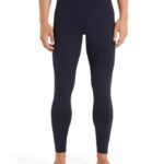 Icebreaker Men Merino 200 Sonebula Thermal Leggings Z04NXR176 Clothing Midnight Navy/Snow