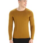 Icebreaker Men Merino 260 Tech Long Sleeve Crewe Thermal Top Z04NXR429 Clothing Clove
