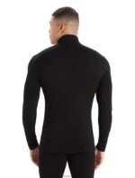 Icebreaker Men Merino 260 Tech Long Sleeve Half Zip Thermal Top Z04NXR165 Clothing Black - Image 2