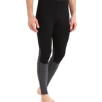 Icebreaker Men Merino 260 ZoneKnit Merino Thermal Leggings Z04NXR182 Clothing Black/Jet Heather