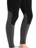 Icebreaker Men Merino 260 ZoneKnit Merino Thermal Leggings Z04NXR182 Clothing Black/Jet Heather - Image 4