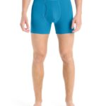 Icebreaker Men Merino Anatomica Boxers With Fly Z04NXR100 Clothing Geo Blue
