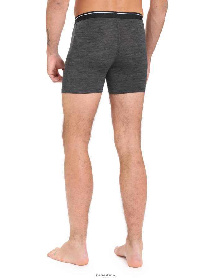 Icebreaker Men Merino Anatomica Boxers With Fly Z04NXR95 Clothing Jet Heather - Image 2