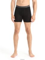 Icebreaker Men Merino Anatomica Long Boxers Z04NXR131 Clothing Black
