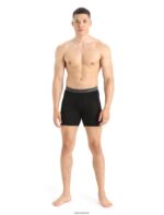 Icebreaker Men Merino Anatomica Long Boxers Z04NXR131 Clothing Black - Image 3