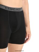 Icebreaker Men Merino Anatomica Long Boxers Z04NXR131 Clothing Black - Image 4