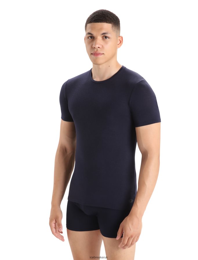 icebreaker_men_merino_anatomica_short_sleeve_crewe_t_shirt_z04nxr129_clothing_midnight_navy.jpg Icebreaker Men Merino Anatomica Short Sleeve Crewe T-Shirt Z04NXR129 Clothing Midnight Navy - Image 1