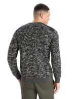 Icebreaker Men Merino Barein Crewe Sweater Z04NXR361 Clothing Black/Snow - Image 2