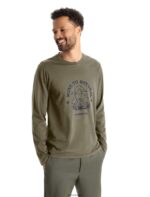 Icebreaker Men Merino Central Classic Long Sleeve T-Shirt Canopy Camper Z04NXR374 Clothing Loden