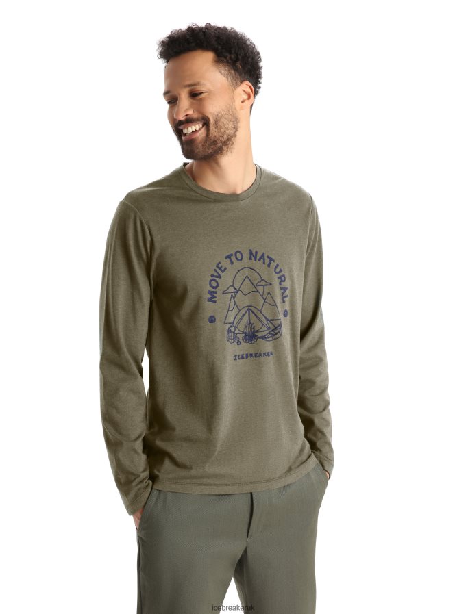 icebreaker_men_merino_central_classic_long_sleeve_t_shirt_canopy_camper_z04nxr374_clothing_loden.jpg Icebreaker Men Merino Central Classic Long Sleeve T-Shirt Canopy Camper Z04NXR374 Clothing Loden - Image 1