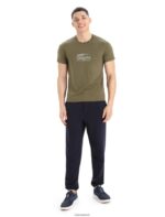 Icebreaker Men Merino Central Classic Short Sleeve T-Shirt Caravan Z04NXR355 Clothing Loden - Image 3