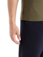 Icebreaker Men Merino Central Classic Short Sleeve T-Shirt Caravan Z04NXR355 Clothing Loden - Image 6