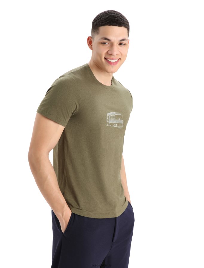 icebreaker_men_merino_central_classic_short_sleeve_t_shirt_caravan_z04nxr355_clothing_loden.jpg Icebreaker Men Merino Central Classic Short Sleeve T-Shirt Caravan Z04NXR355 Clothing Loden - Image 1