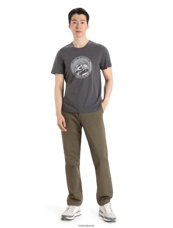 Icebreaker Men Merino Central Classic Short Sleeve T-Shirt Move to Natural Mountain Z04NXR340 Clothing Monsoon - Image 3