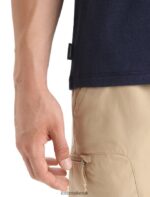 Icebreaker Men Merino Central Classic Short Sleeve T-Shirt Story Z04NXR52 Clothing Midnight Navy - Image 5