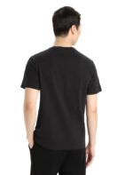 Icebreaker Men Merino Central Classic Short Sleeve T-Shirt Z04NXR47 Clothing Black - Image 2