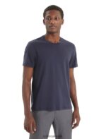 Icebreaker Men Merino Central Classic Short Sleeve T-Shirt Z04NXR51 Clothing Midnight Navy