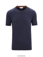 Icebreaker Men Merino Central Classic Short Sleeve T-Shirt Z04NXR51 Clothing Midnight Navy - Image 5