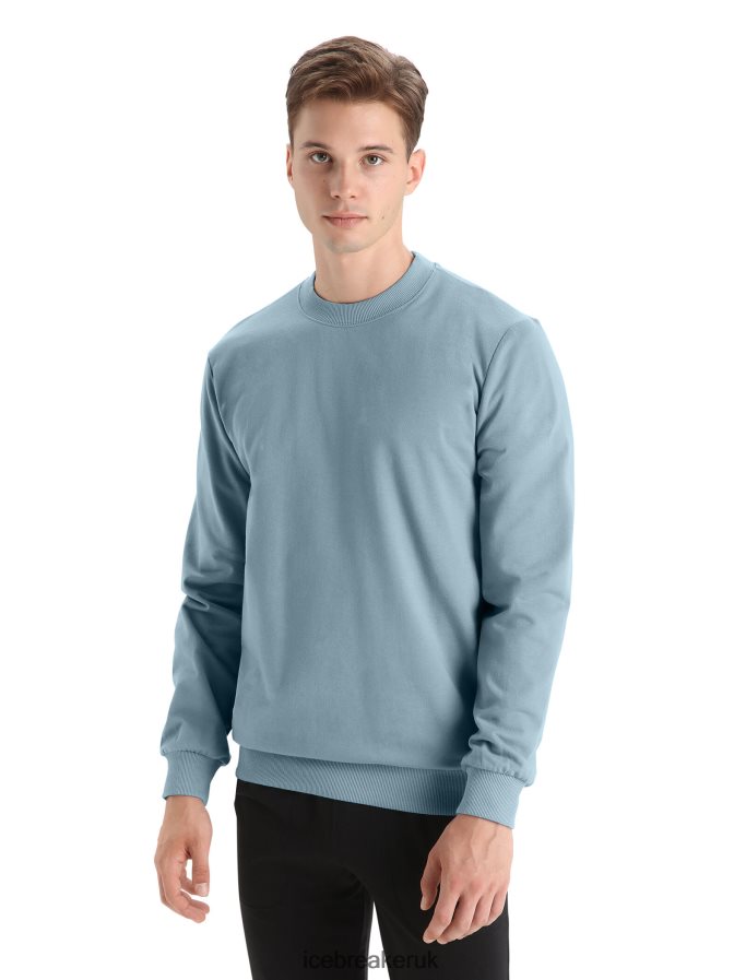 Icebreaker Men Merino Central II Long Sleeve Sweatshirt Z04NXR223 Clothing Astral Blue - Image 4