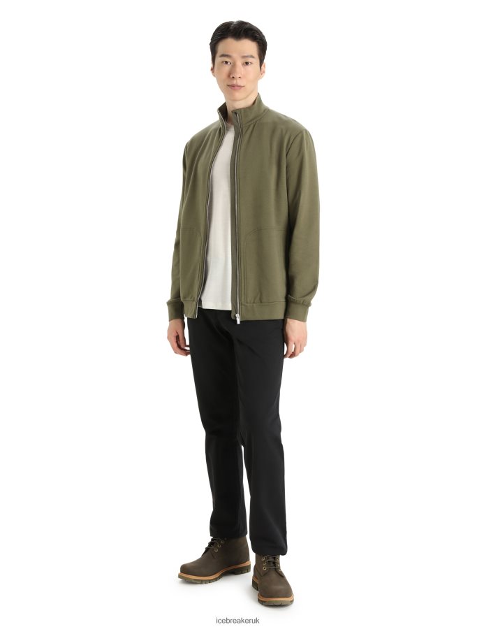 Icebreaker Men Merino Central II Long Sleeve Zip Z04NXR359 Clothing Loden - Image 3