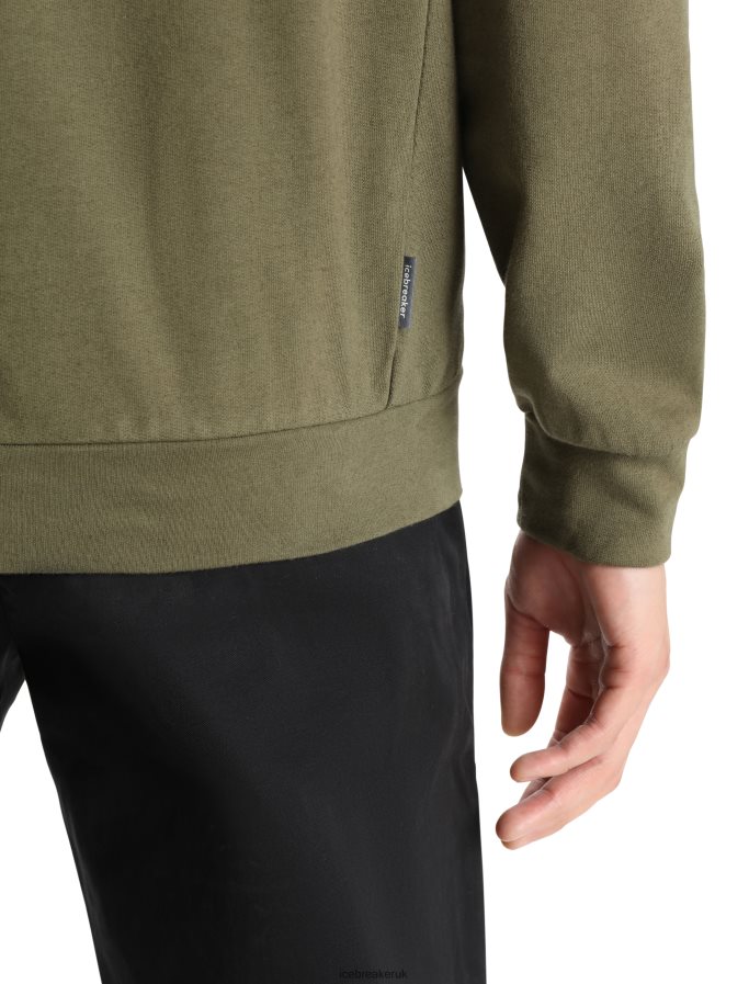 Icebreaker Men Merino Central II Long Sleeve Zip Z04NXR359 Clothing Loden - Image 5
