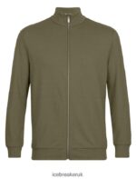 Icebreaker Men Merino Central II Long Sleeve Zip Z04NXR359 Clothing Loden - Image 6