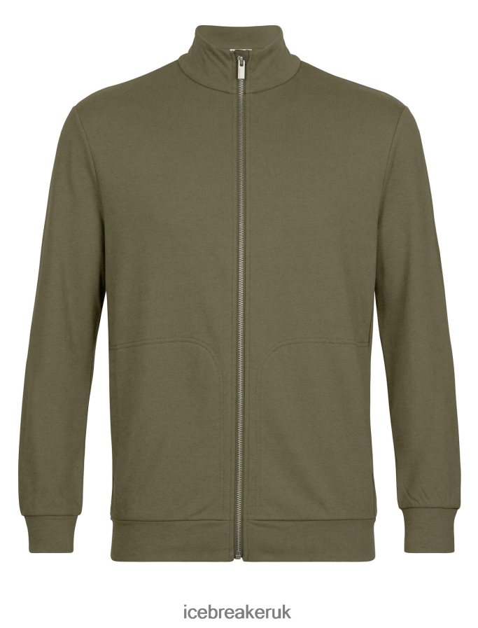 Icebreaker Men Merino Central II Long Sleeve Zip Z04NXR359 Clothing Loden - Image 6