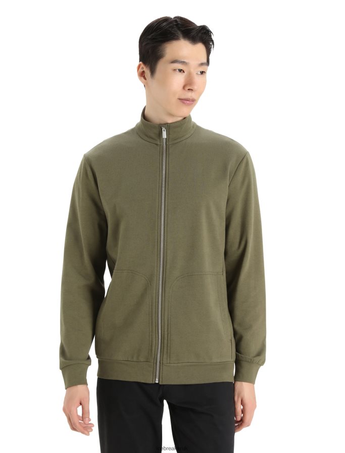 Icebreaker Men Merino Central II Long Sleeve Zip Z04NXR359 Clothing Loden - Image 1