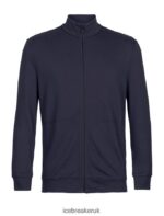 Icebreaker Men Merino Central II Long Sleeve Zip Z04NXR360 Clothing Midnight Navy - Image 7