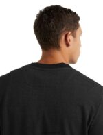 Icebreaker Men Merino Central Long Sleeve Sweatshirt Z04NXR495 Clothing Black - Image 4