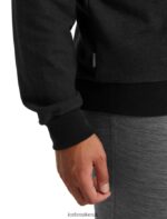 Icebreaker Men Merino Central Long Sleeve Sweatshirt Z04NXR495 Clothing Black - Image 7