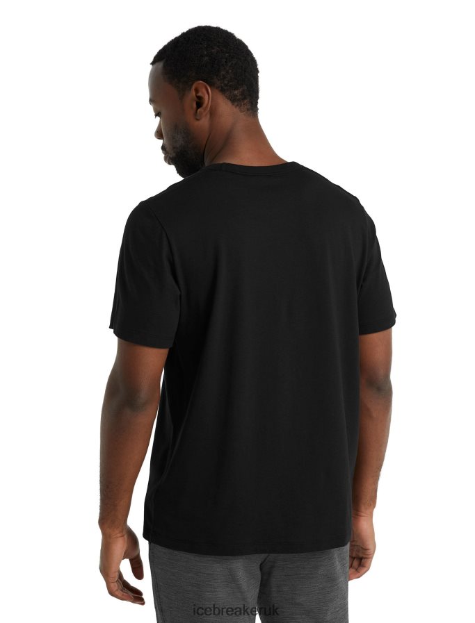 Icebreaker Men Merino Central Short Sleeve T-Shirt Z04NXR492 Clothing Black - Image 2