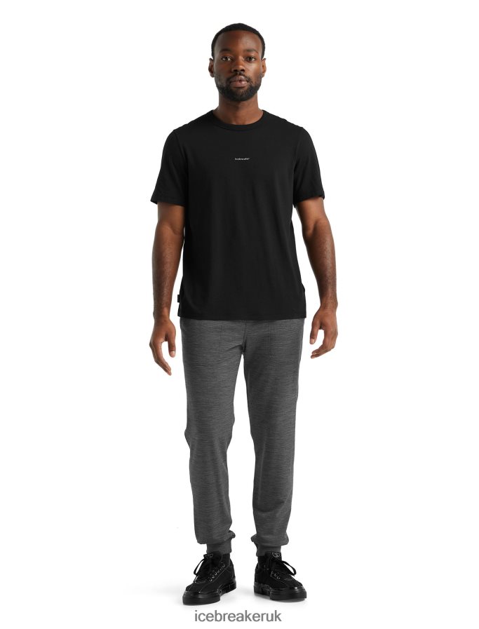 Icebreaker Men Merino Central Short Sleeve T-Shirt Z04NXR492 Clothing Black - Image 3
