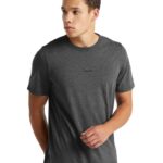 Icebreaker Men Merino Central Short Sleeve T-Shirt Z04NXR493 Clothing Gritstone Heather