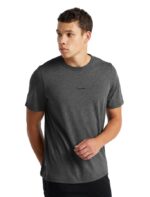 Icebreaker Men Merino Central Short Sleeve T-Shirt Z04NXR493 Clothing Gritstone Heather