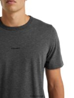 Icebreaker Men Merino Central Short Sleeve T-Shirt Z04NXR493 Clothing Gritstone Heather - Image 4