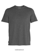 Icebreaker Men Merino Central Short Sleeve T-Shirt Z04NXR493 Clothing Gritstone Heather - Image 7