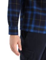Icebreaker Men Merino Dawnder Long Sleeve Flannel Shirt Plaid Z04NXR358 Clothing Midnight Navy - Image 5