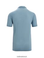 Icebreaker Men Merino Drayden Short Sleeve Polo Z04NXR11 Clothing Astral Blue - Image 7