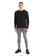 Icebreaker Men Merino Granary Long Sleeve Pocket T-Shirt Z04NXR198 Clothing Black - Image 3