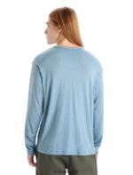 Icebreaker Men Merino Granary Long Sleeve Pocket T-Shirt Z04NXR199 Clothing Astral Blue - Image 2