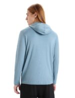 Icebreaker Men Merino Granary Long Sleeve Zip Hoodie Z04NXR206 Clothing Astral Blue - Image 2