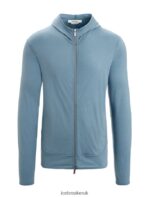 Icebreaker Men Merino Granary Long Sleeve Zip Hoodie Z04NXR206 Clothing Astral Blue - Image 7
